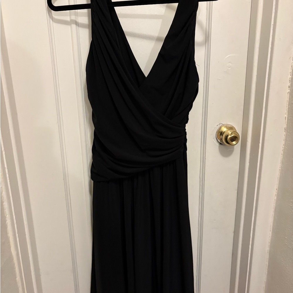 Vintage Elegant Black Evening Dress